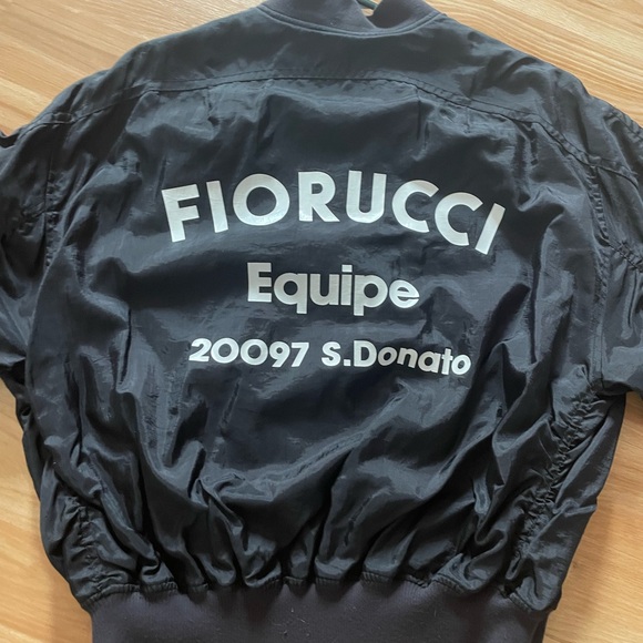 Awesome Fiorucci Women's Black Lou Bomber Jacket - Sz M - Picture 7 of 15